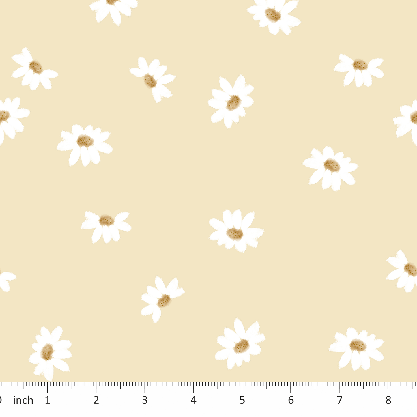 Lumelo and Ginger - Daisy on Yellow - Cows Coordinate