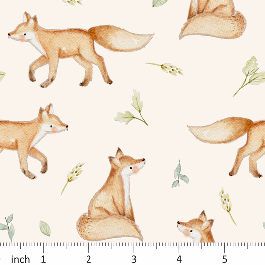 Lumelo and Ginger - Grange - Fox - on Ecru