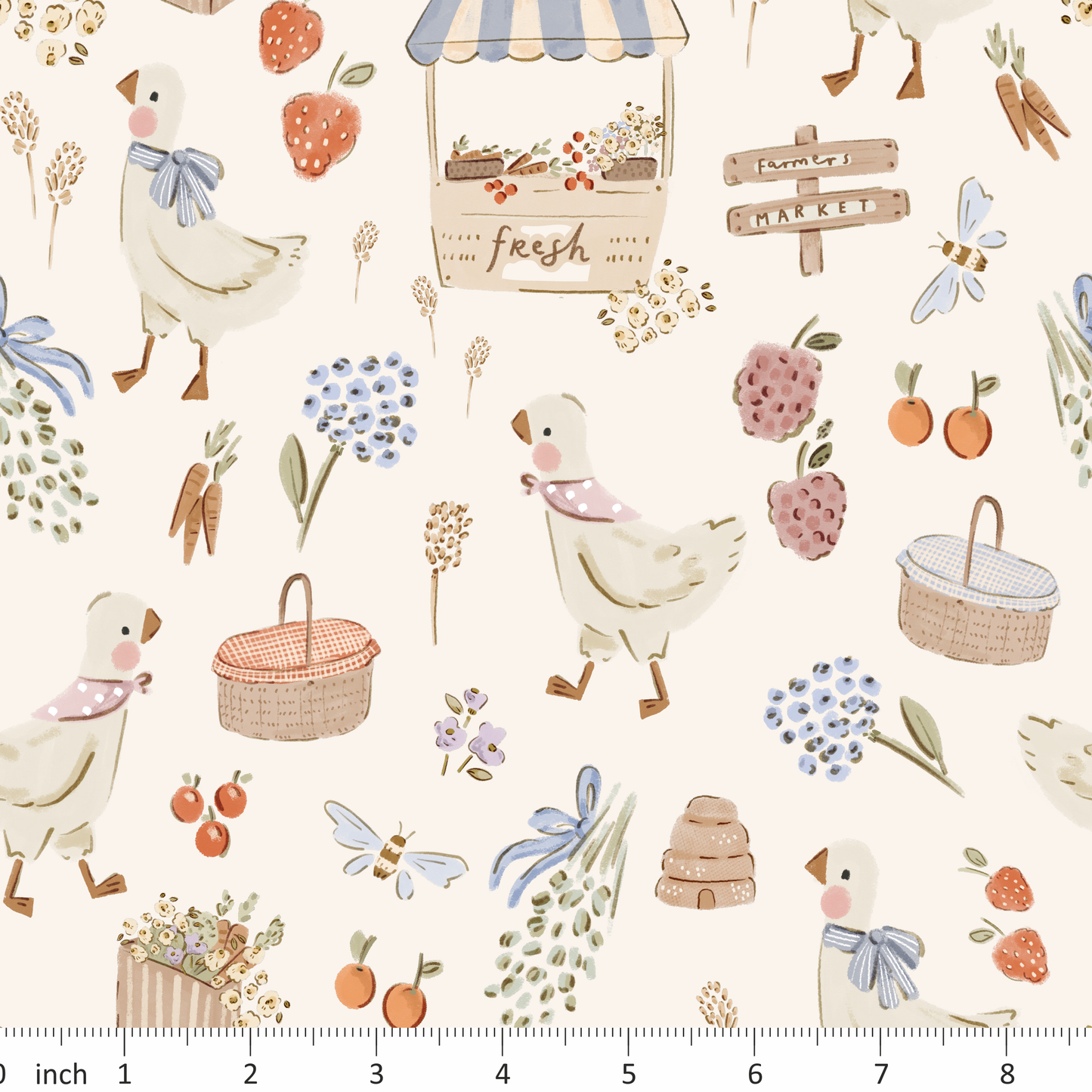 Lumelo and Ginger - Farm Fresh - Goose - Duck - Garden - Floral