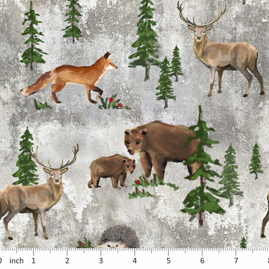 Tatra Cottage - Forest Friends on Gray