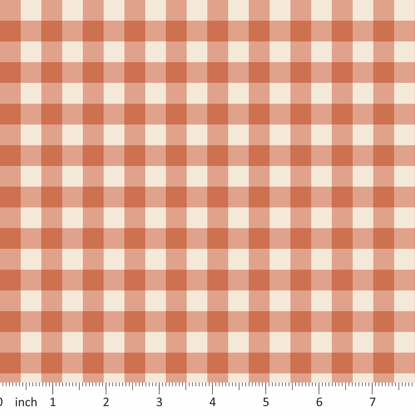 Lumelo and Ginger - Gingham Rust - Glady Coordinate
