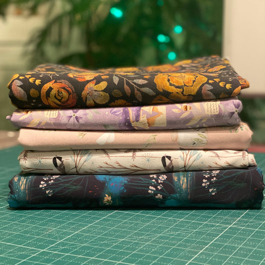 5 yds - Cotton Lycra Jersey - Tatra Cottage Bundle