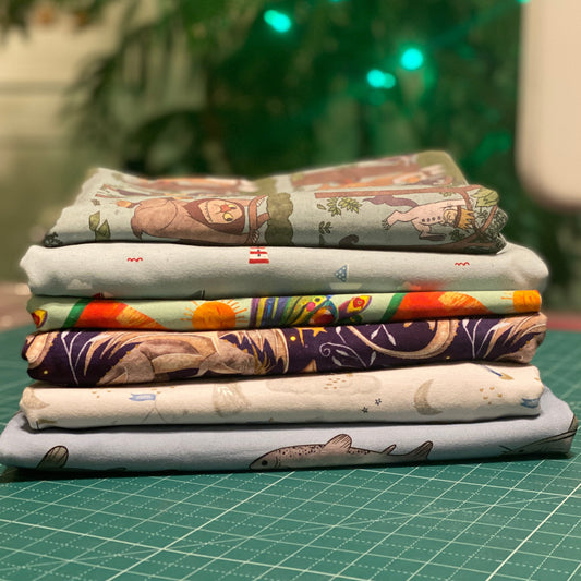 5 yds - Cotton Lycra Jersey - Boy Bundle