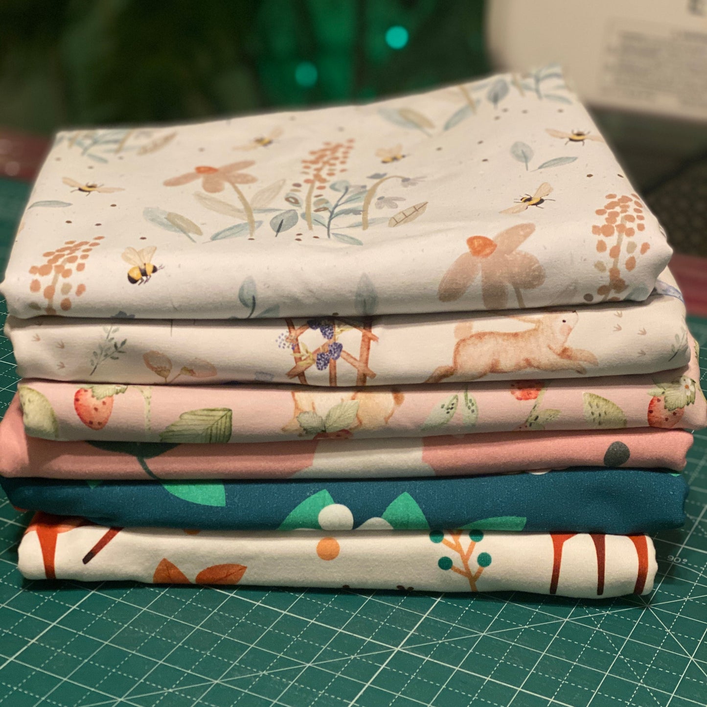 6+ yds - Cotton Lycra Jersey - Nature Bundle