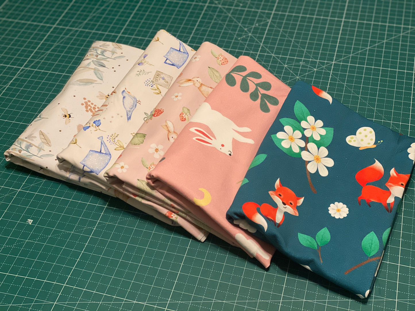 6+ yds - Cotton Lycra Jersey - Nature Bundle