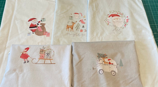 5 Panel Sets - Lumelo and Ginger Christmas Themed - Jersey - Bundle II