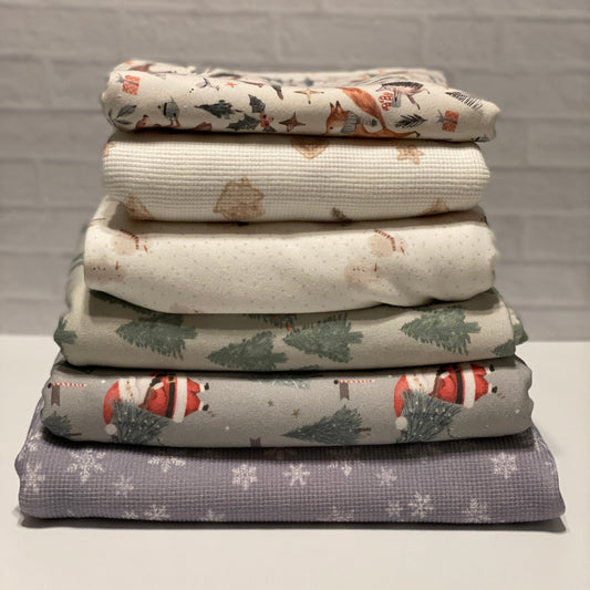 Bundle 17 -  5+ yds Family Fabrics Bundle - Winter Themed