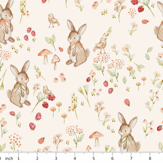 Lumelo and Ginger - Linney Coordinate - Rabbit - Bunny - Coordinating Prints Available