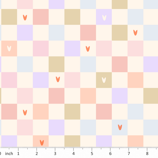 Lumelo and Ginger - Colorful Checkerboard - Mable Coordinate