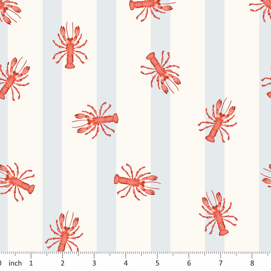 Lumelo and Ginger - Lobsters - Noddy Coordinating Print