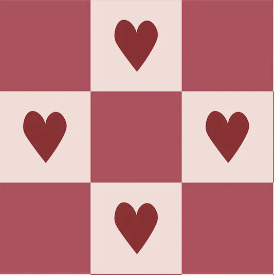 Family Fabrics - Hearts and Squares