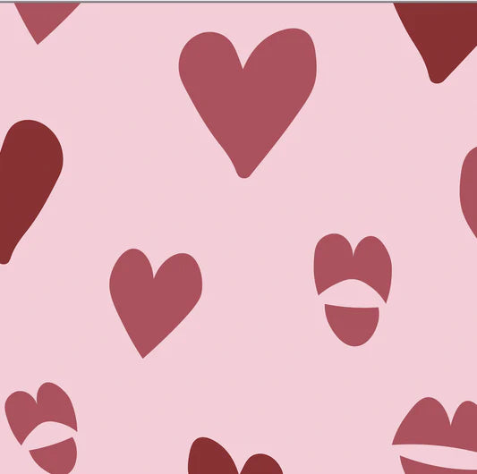 Family Fabrics - Hearts and Lips