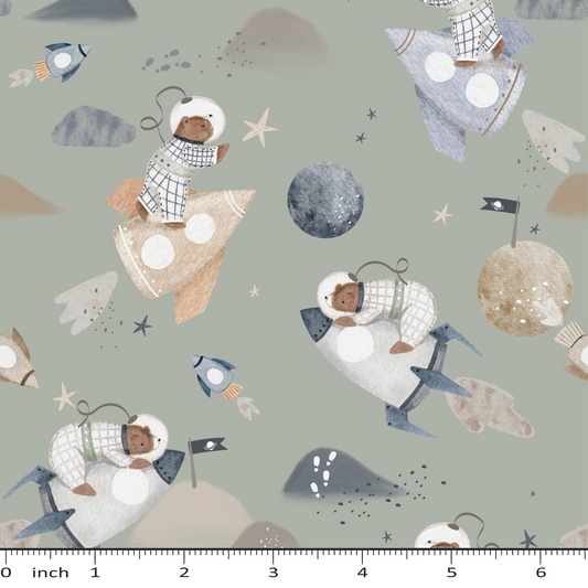 Lumelo and Ginger - Bears in Space - Little Rhody Exclusive Colorway