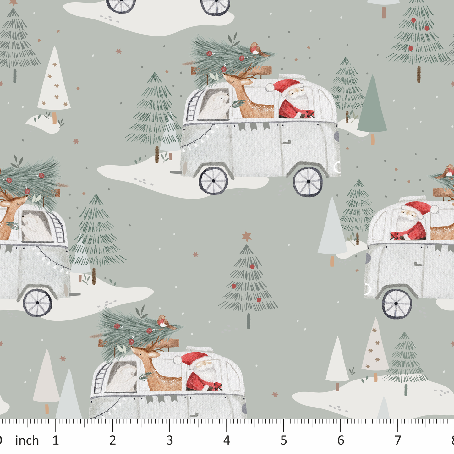 Lumelo and Ginger - Camper Van Santa - Christmas