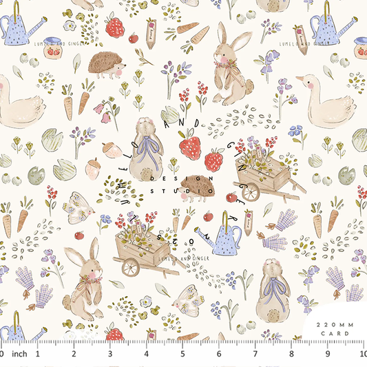 Lumelo and Ginger - Dexter - Bunny - Rabbit - Floral - Spring - Farm