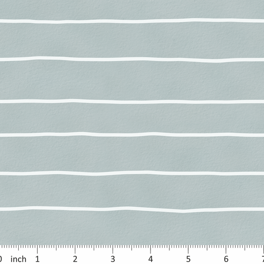 Tatra Cottage - Duck Egg Green Stripe - Teddy Bear Coordinate