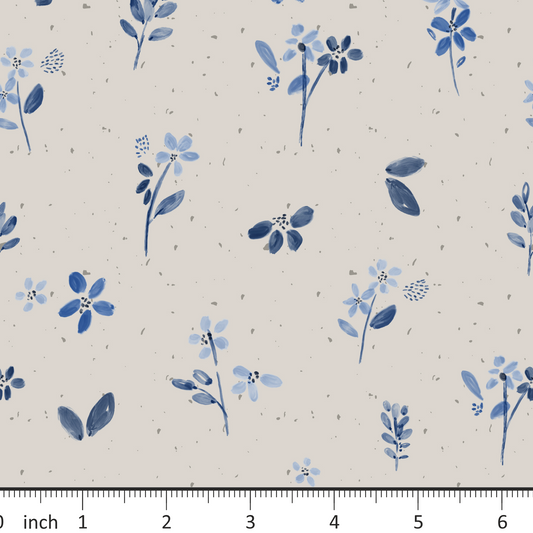 Lumelo and Ginger - Floral Valley Blue