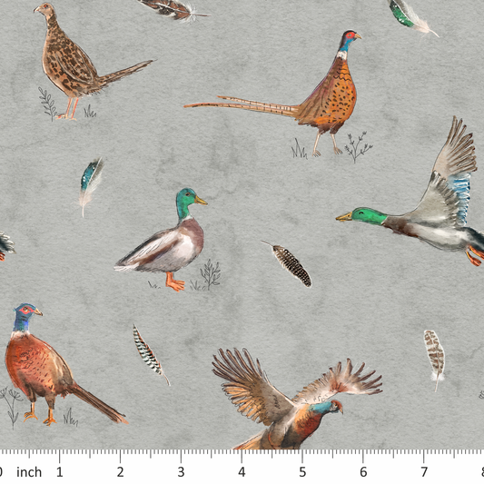 Tatra Cottage - Game Birds - on Gray