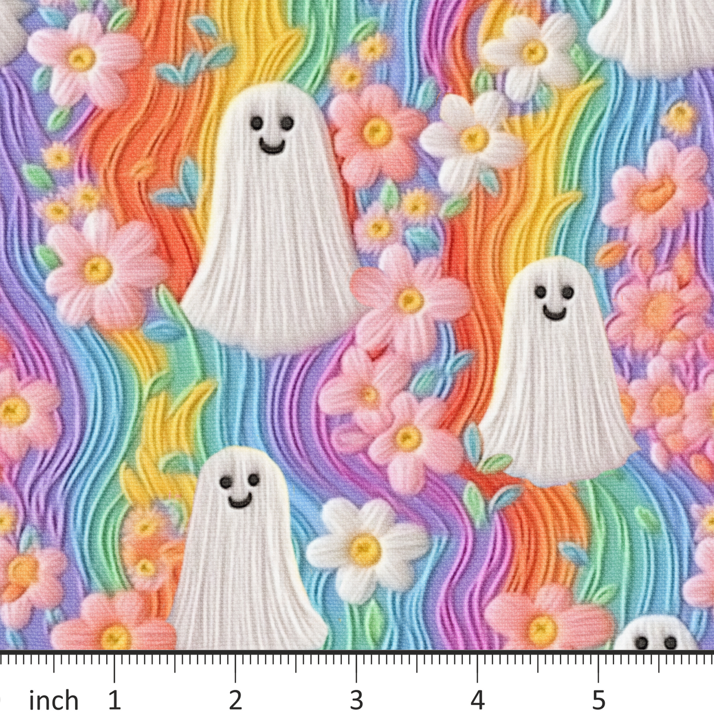 Raspberry Pattern Co. - Rainbow Ghosts