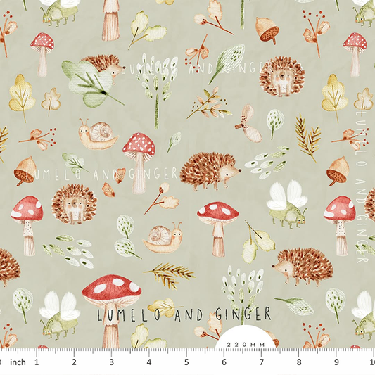 Lumelo and Ginger - Whinn - on Grass - Hedgehogs - Mushrooms - Forest - Woodland