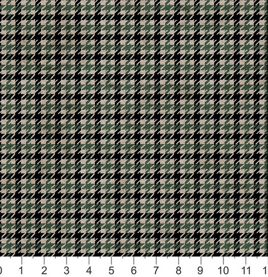Tatra Cottage - Houndstooth - Beige and Khaki - Hunting Season Coordinate