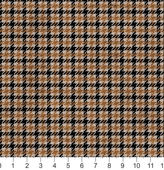 Tatra Cottage - Houndstooth - Beige and Tan - Hunting Season Coordinate