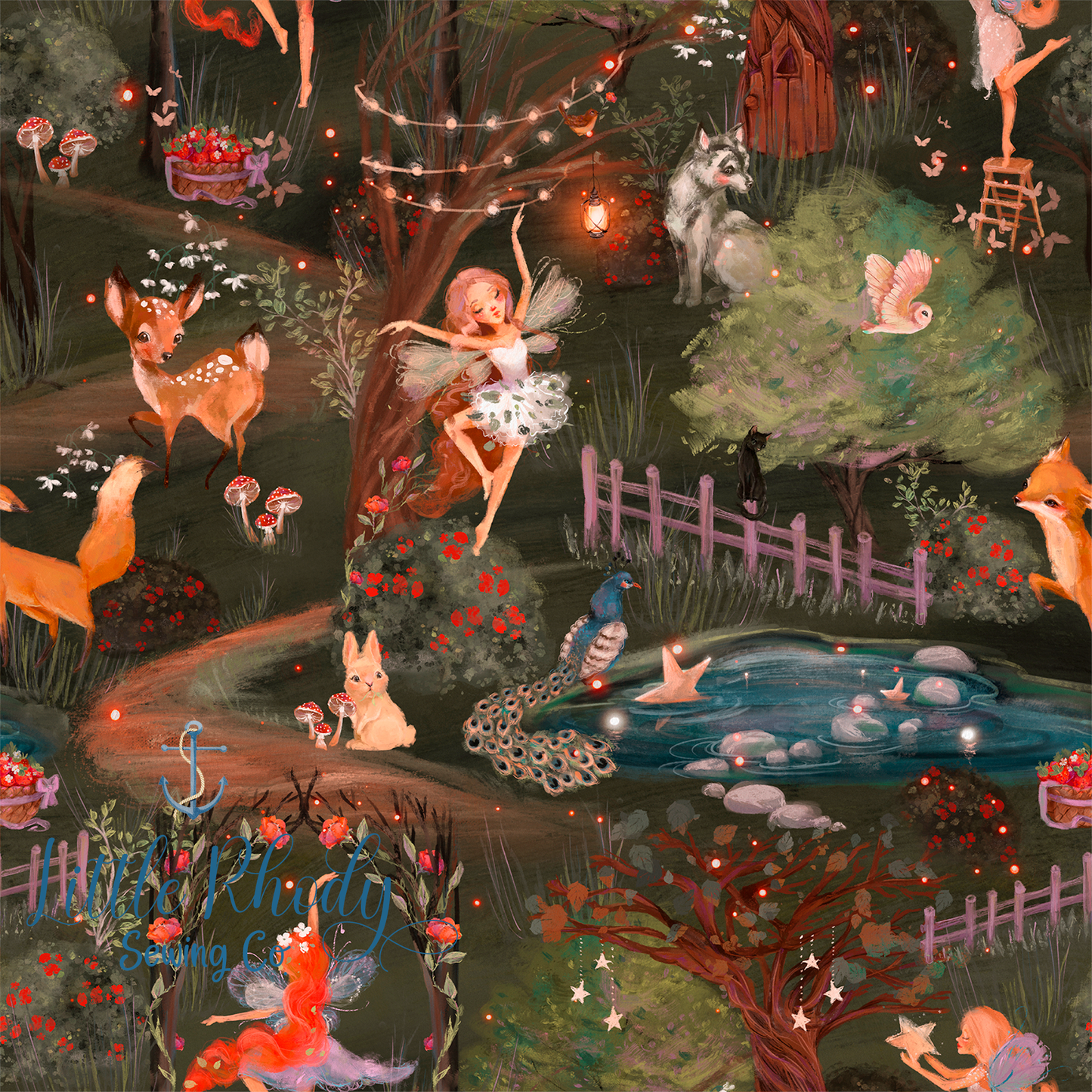 Enchanted Forest at Night