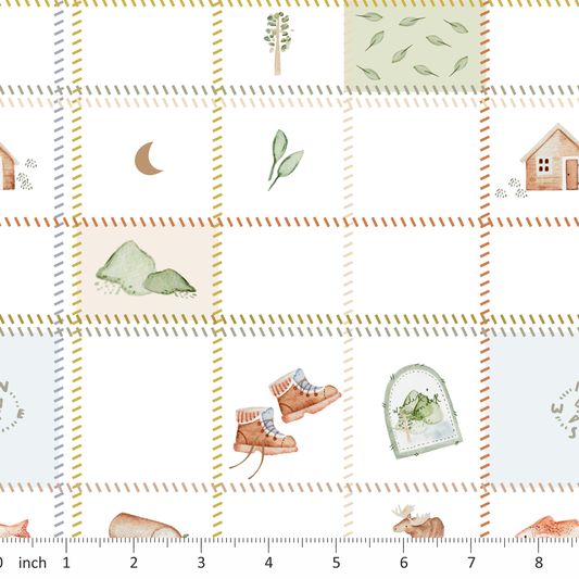 Lumelo and Ginger - Square - Lures - Coordinating Print