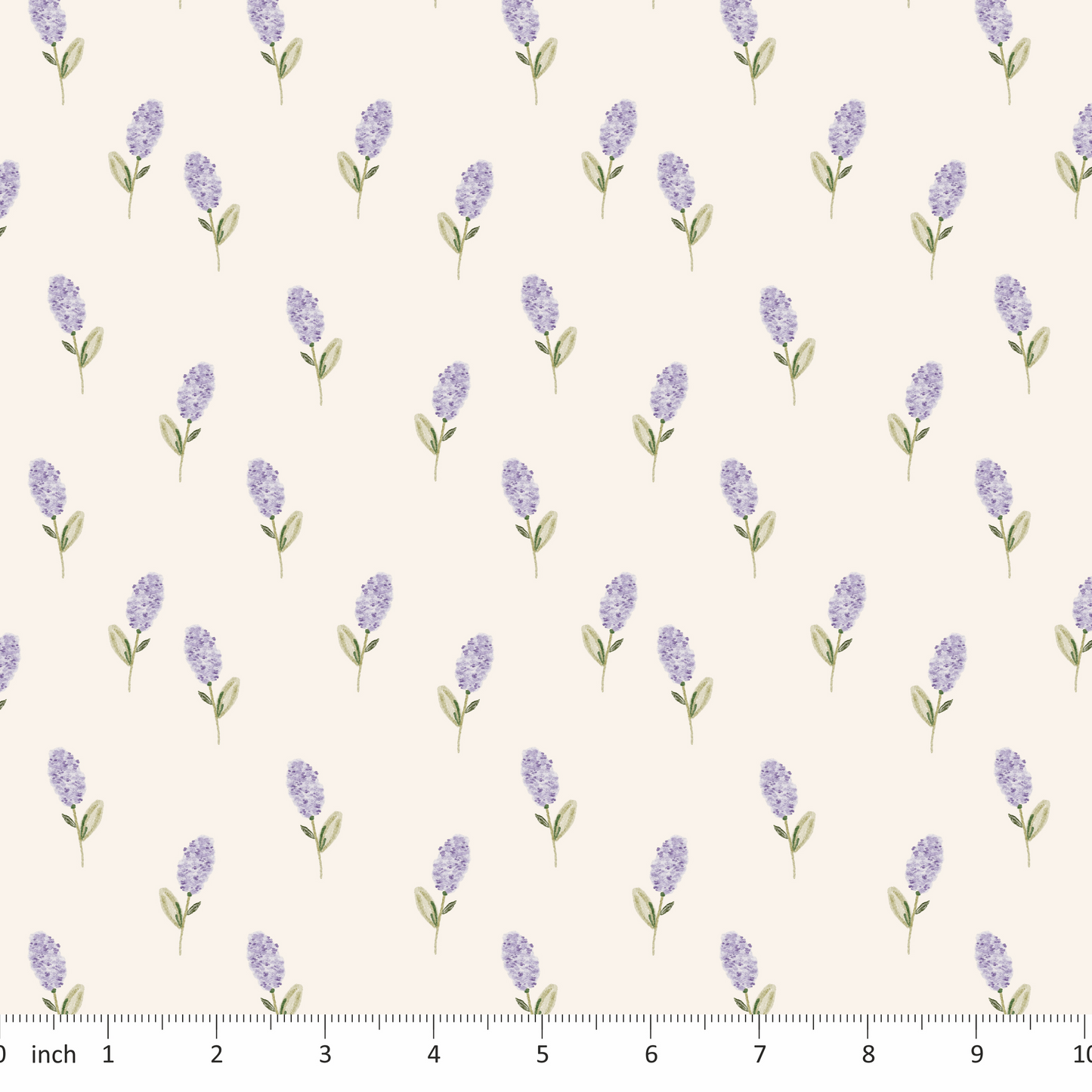 Lumelo and Ginger - Lavender - on Ecru - Clove Coordinating Design