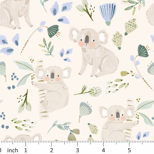 Lumelo and Ginger - Ola - on Ecru - Koala