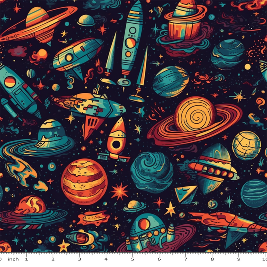 Bonnie's Boujee Designs - Spaceship and Saturn