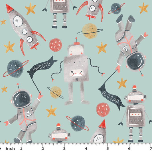 Claire Eddie Art - Robots in Space