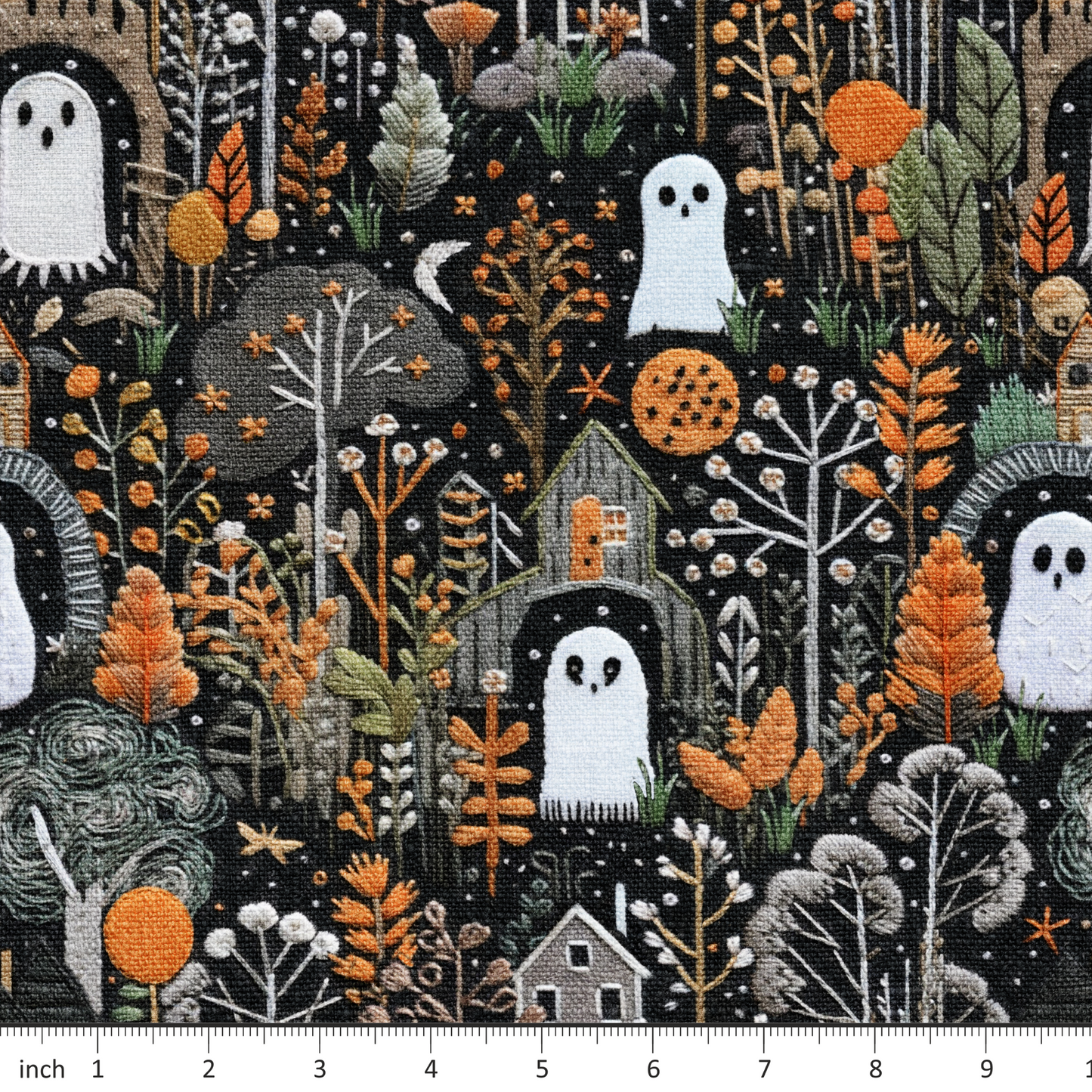 Raspberry Pattern Co. - Spooky Ghost Garden
