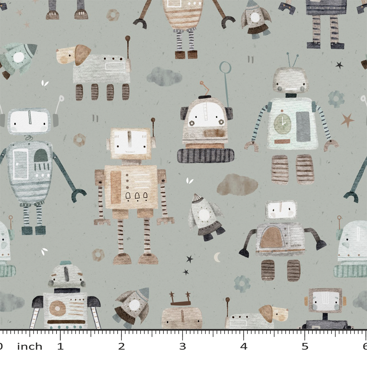 Lumelo and Ginger - Tobias - on Gray - Robots