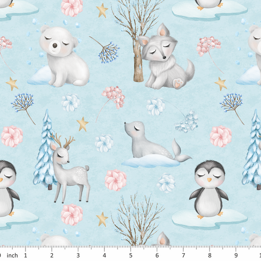 Little Rhody Designs - Winter Friends - Arctic Animals - Winter - Snow - Baby Animals